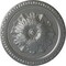 Ekena Millwork Richmond Ceiling Medallion (Fits Canopies up to 2 5/8"), Hand-Painted Silver, 18"OD x 1 3/8"P CM18RISLS - alternate 1